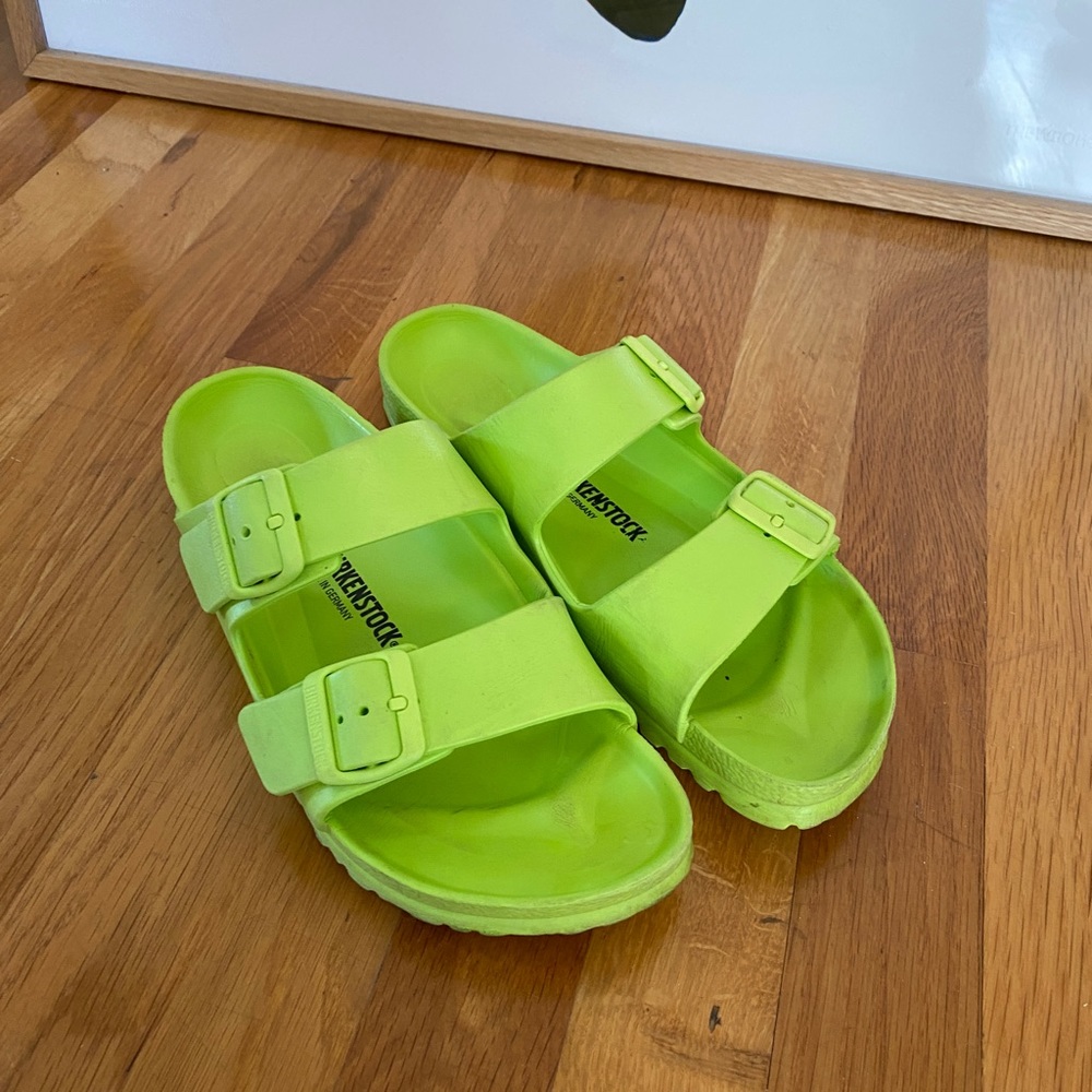 Birkenstocks Rubber Arizona neon